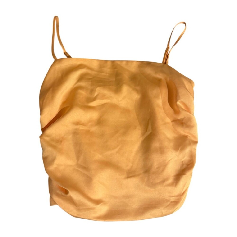 Dynamite orange satin cropped camisole size medium